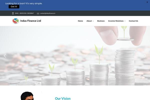 Finance theme site design template sample