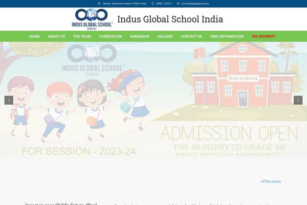 Total-school theme site design template sample