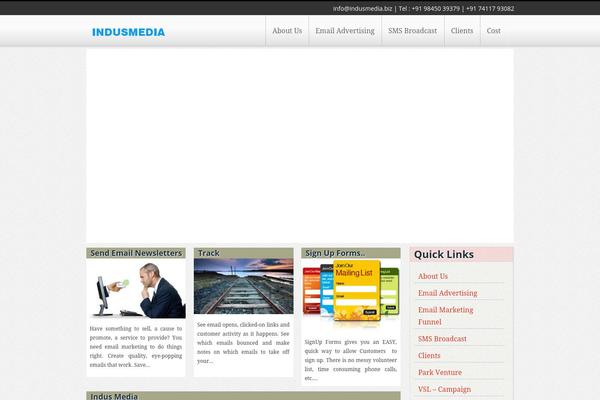 Thoughts theme site design template sample