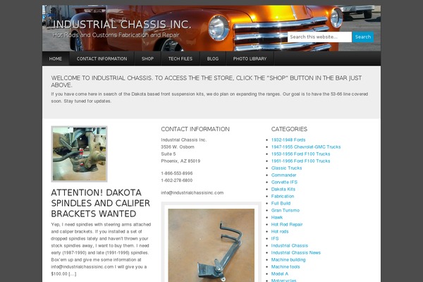 Storefront theme site design template sample