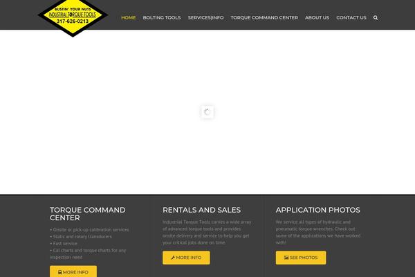 Industrial theme site design template sample