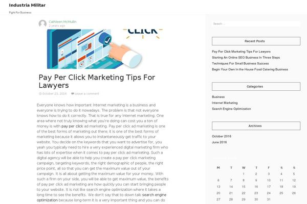 PBlog theme site design template sample