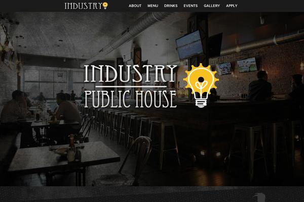 Industry theme site design template sample
