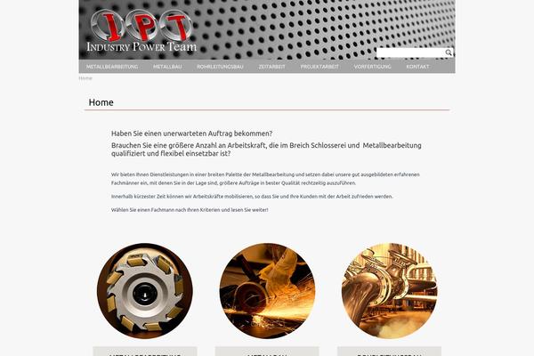Industry theme site design template sample