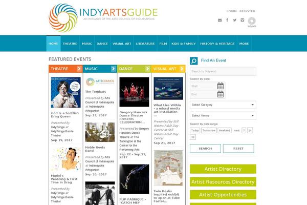 Site using Artsopolis Calendar plugin