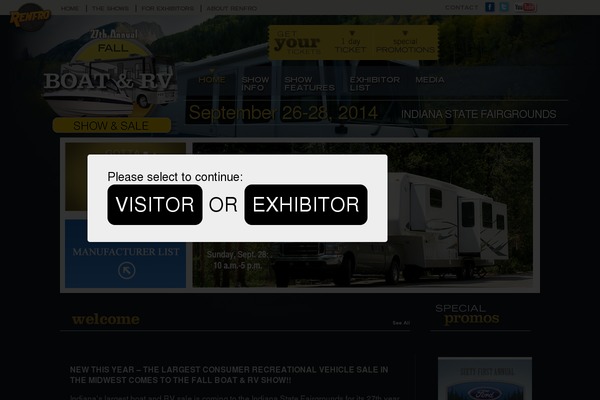 indyfallboatandrvshow.com site used Renfro-boating_events