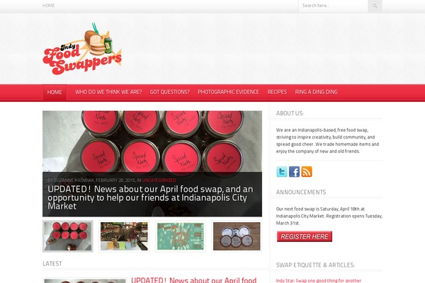 Foodpress theme site design template sample