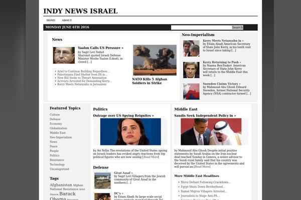 indynewsisrael.com site used News Magazine Theme 640