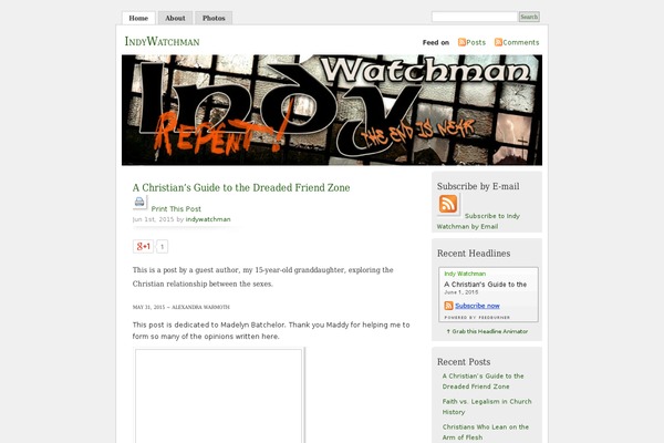 indywatchman.com site used Misty Look