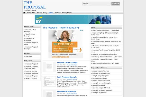 Do’a Ibu theme site design template sample