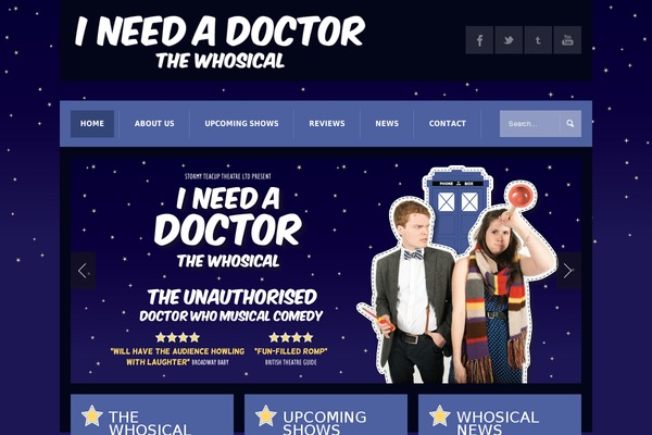 ineedadoctorwhosical.com site used Kboom-v1.2.0