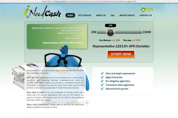 ineedcash theme websites examples