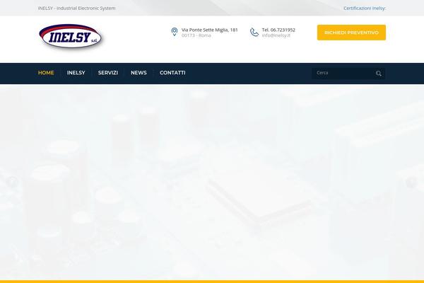 Industrial theme site design template sample