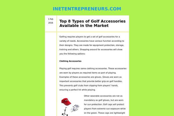 inetentrepreneurs.com site used My Notes