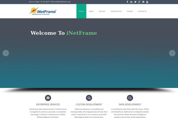 Sapphire theme site design template sample