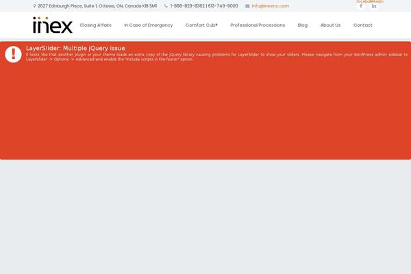 inexinc.com site used Scalia