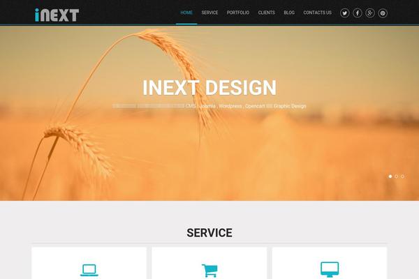 Onepage theme site design template sample