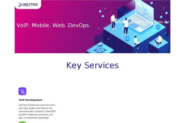 inextrix.com site used BiziCorp