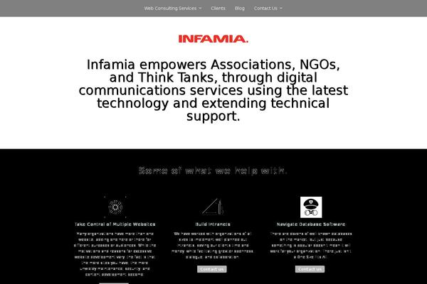 The One Pager theme site design template sample