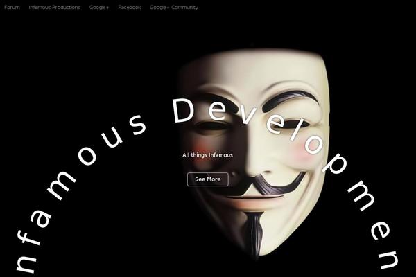 infamousdevelopment.com site used Arcade Basic