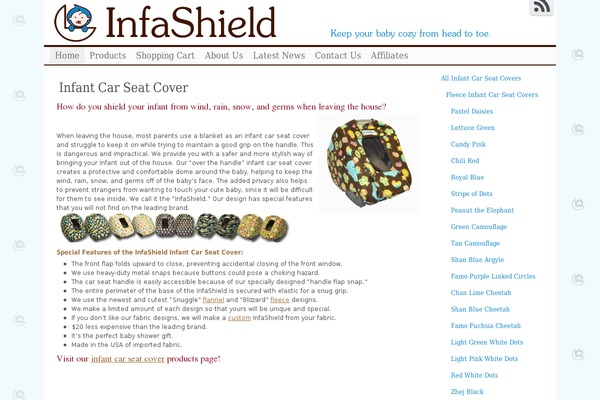 infashield.com site used Clear Line