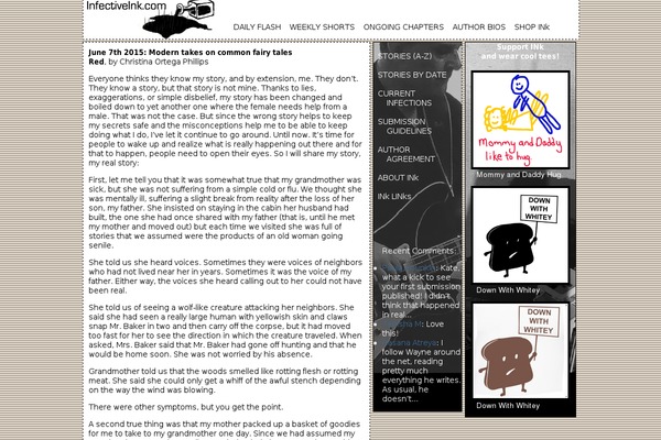 Ink theme site design template sample