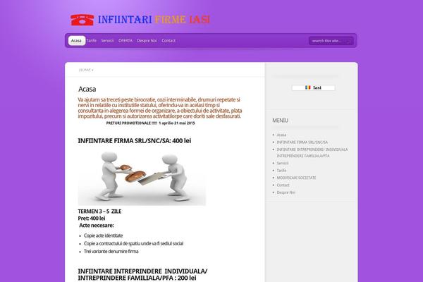 TheProfessional theme site design template sample