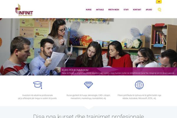 Education theme site design template sample