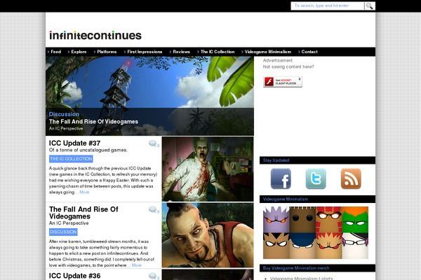 infinitecontinues.net site used Startgame