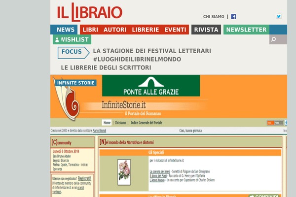 infinitestorie.it site used Illibraio