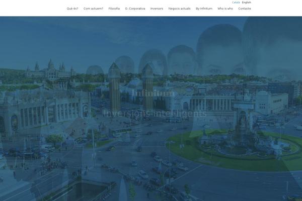 Infinitum theme site design template sample
