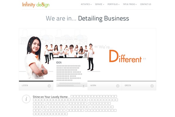 Touchsense theme websites examples