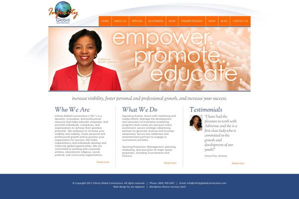 Boldy theme site design template sample