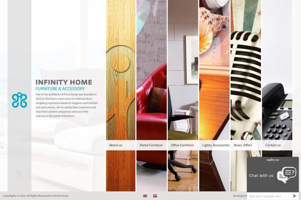Infinity theme site design template sample