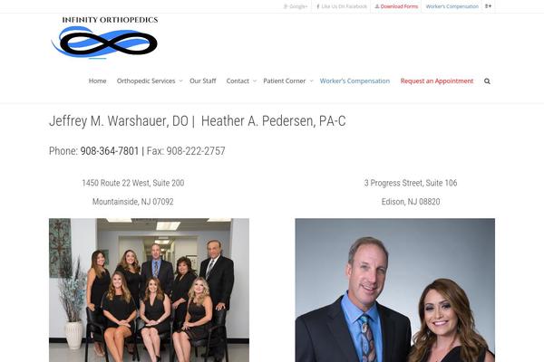infinityorthopedicsnj.com site used Infinity-child