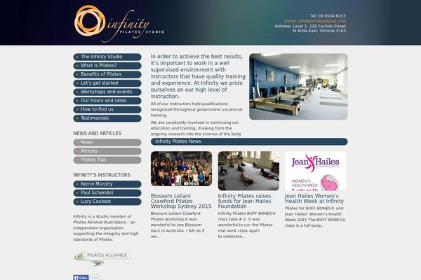 Pilates theme site design template sample