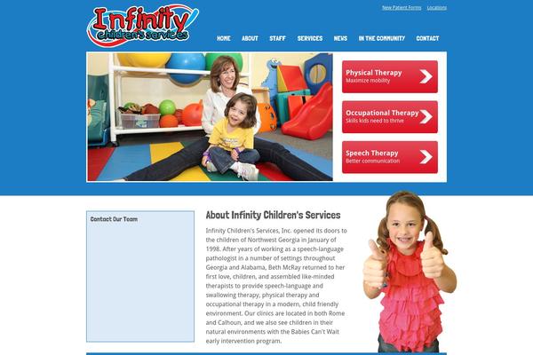 Infinity theme site design template sample