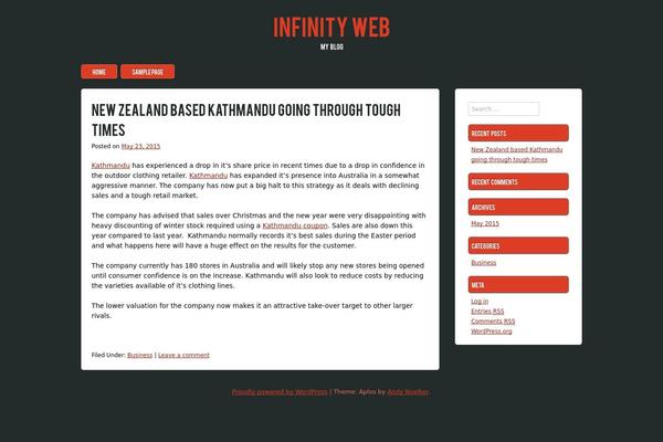 Aplos theme site design template sample