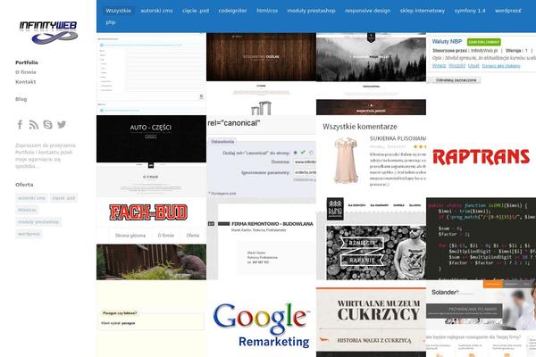 Ink theme site design template sample