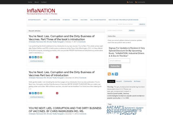 WP-Clear theme site design template sample