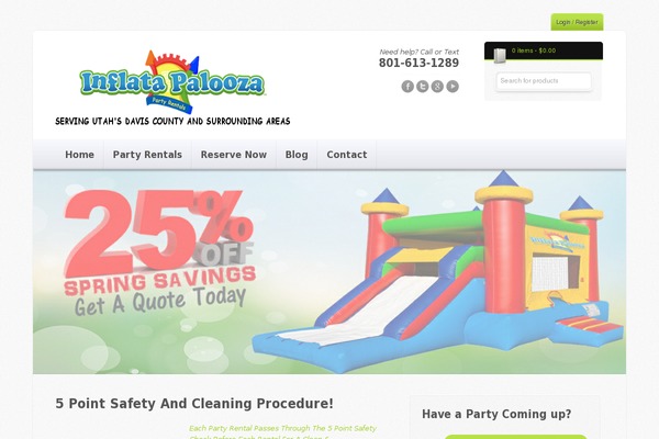 inflatapalooza.com site used Vende