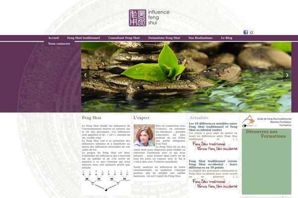 Influence theme site design template sample