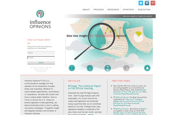 influenceopinions.com site used Influence