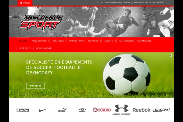 influencesport.com site used Flawless-v1-13
