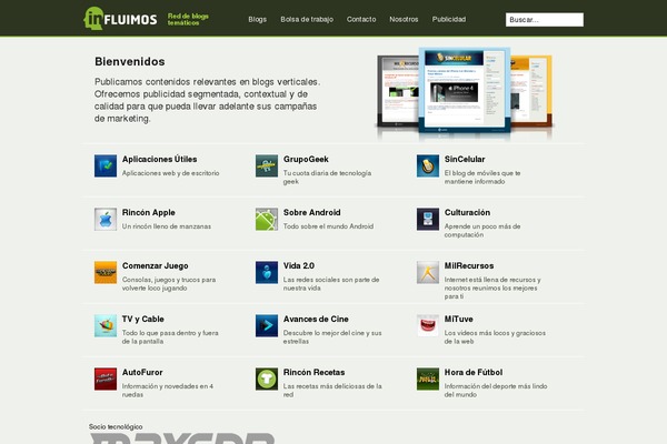 influimos theme websites examples