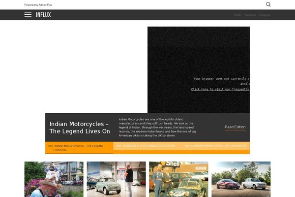 Site using jQuery Colorbox plugin