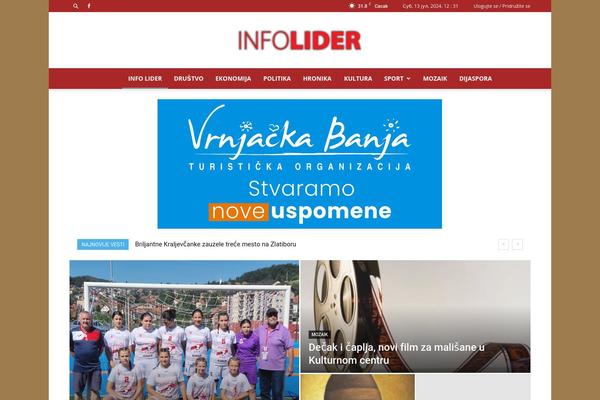 Site using Td-newsletter plugin