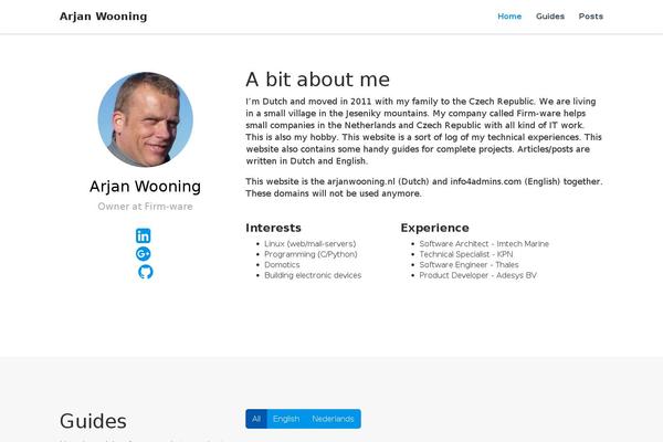info4admins.com site used Blogism