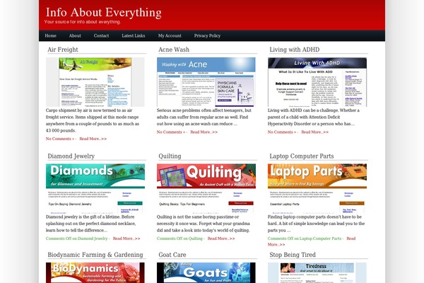 Magadine12 theme site design template sample