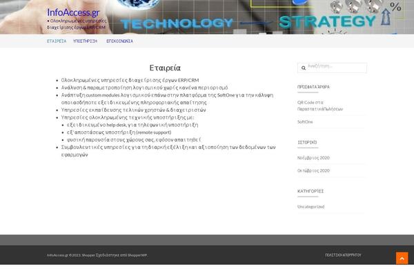 Shopper theme site design template sample